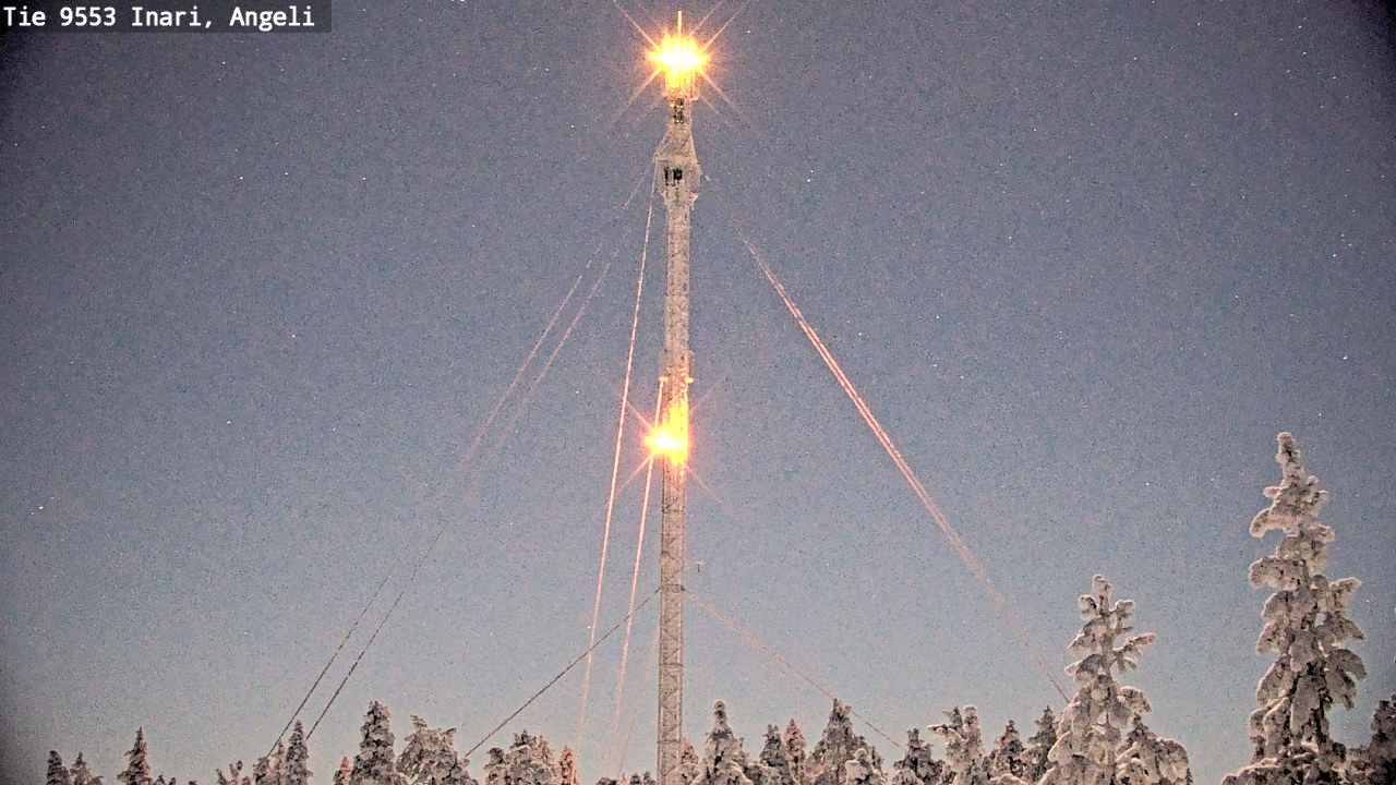 Weather Camera Image Väg 9553 Inari, Angeli, Lintupuolivaara, Inari, Lappi