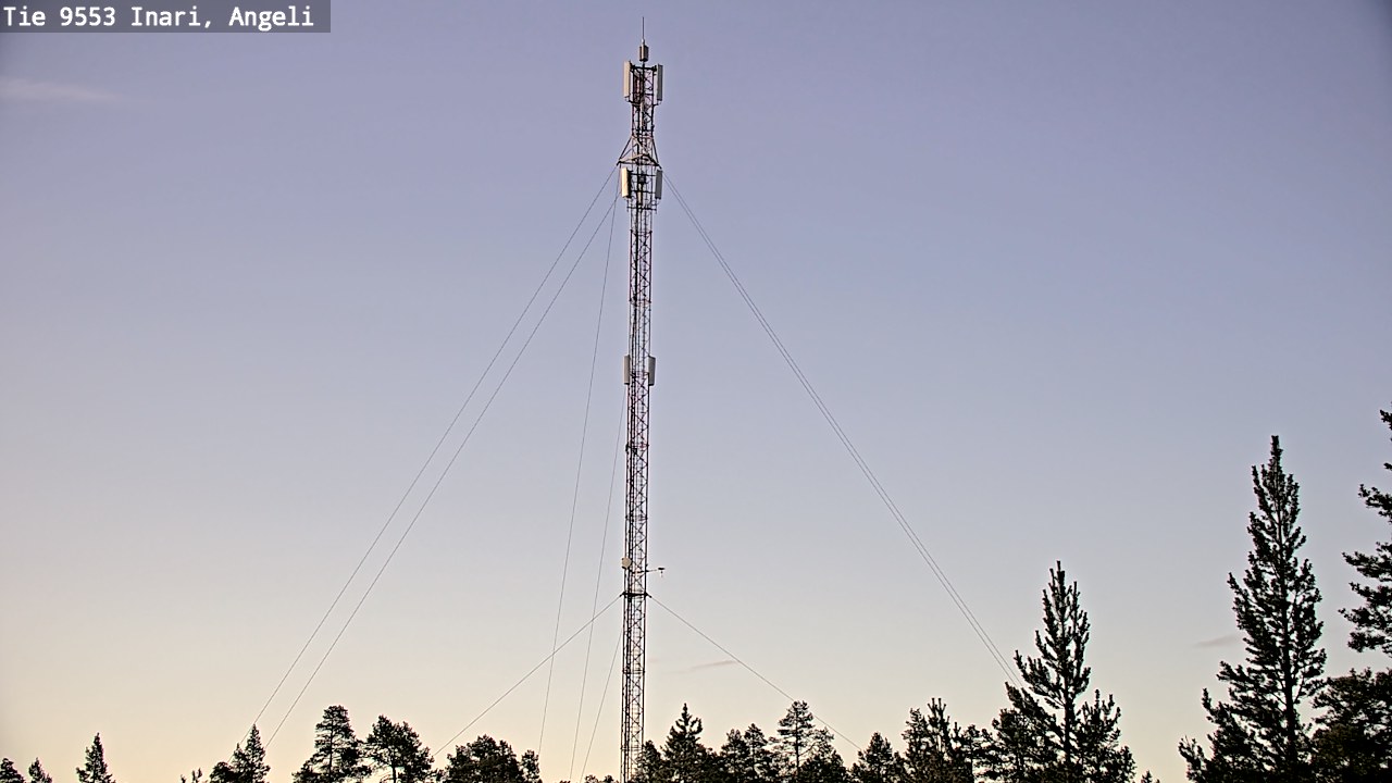 Weather Camera Image Road 9553 Inari, Angeli, Lintupuolivaara, Inari, Lappi