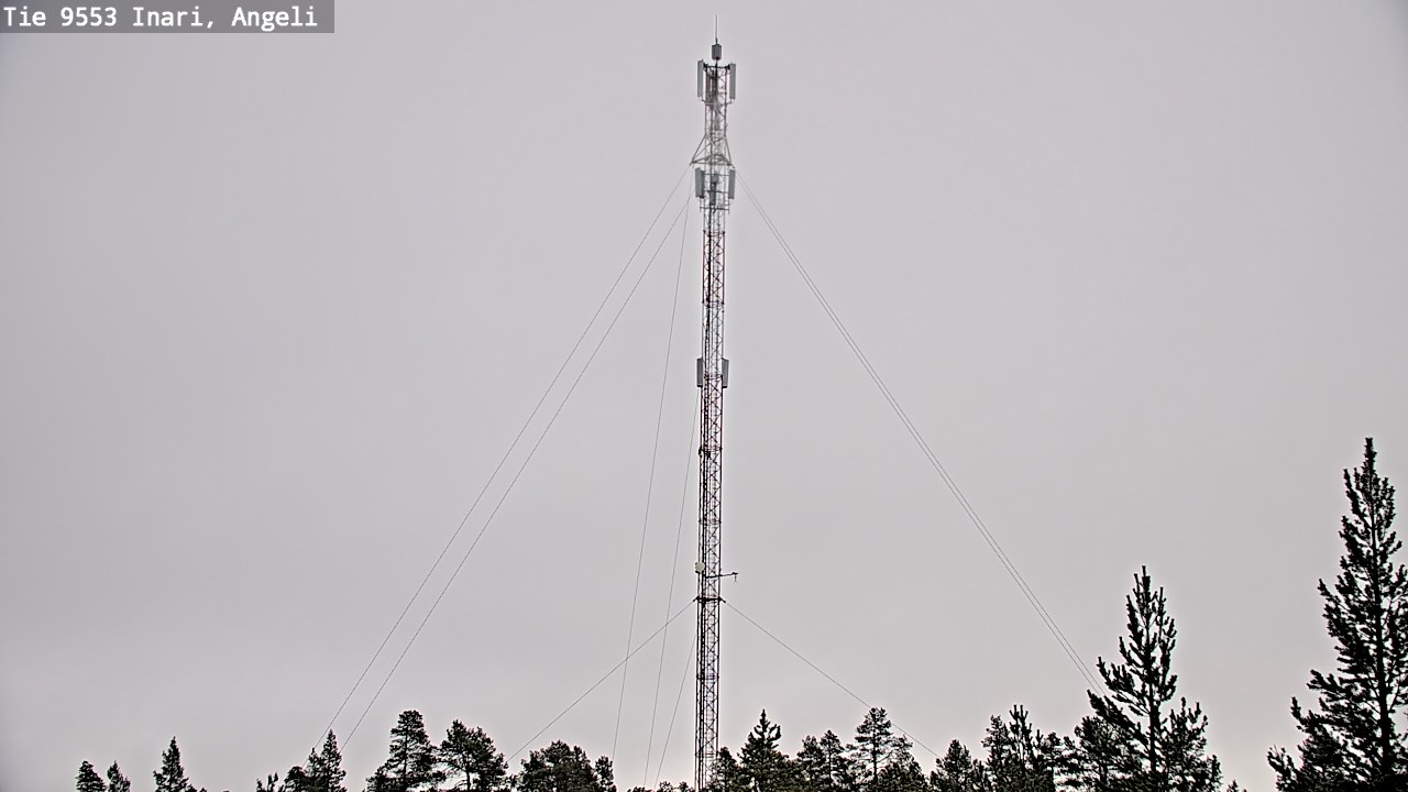 Weather Camera Image Road 9553 Inari, Angeli, Lintupuolivaara, Inari, Lappi