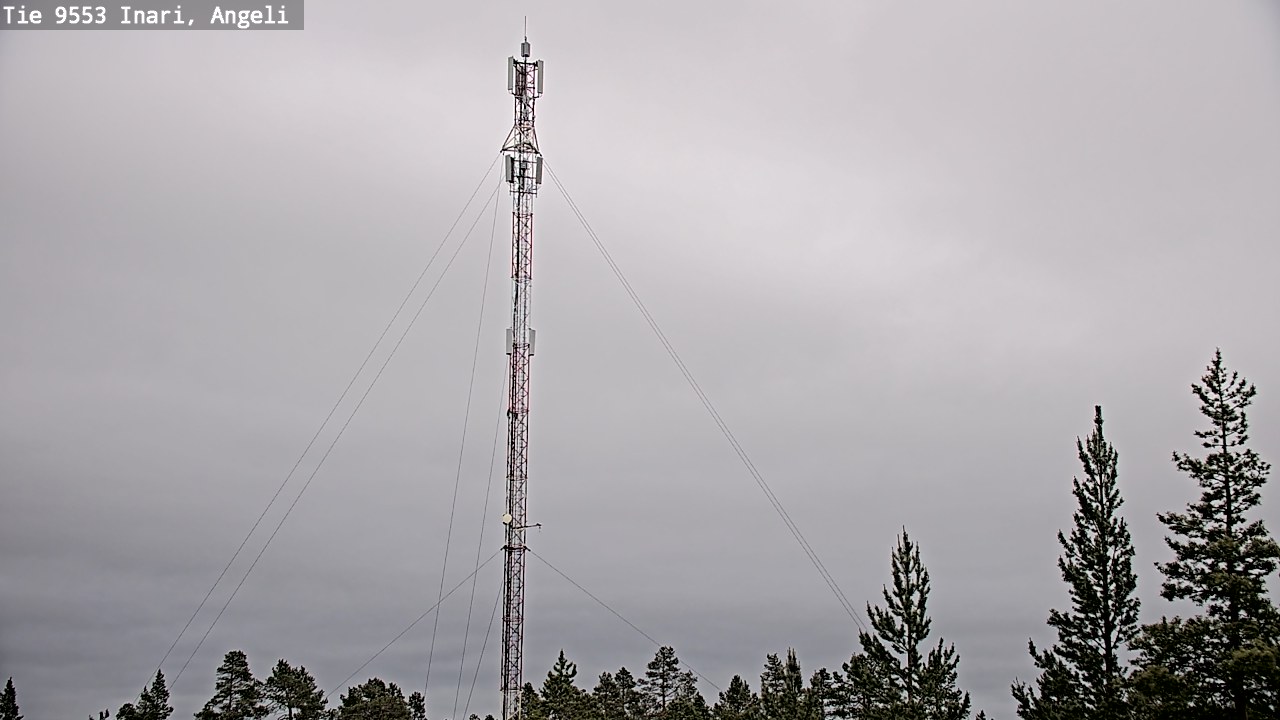 Weather Camera Image Väg 9553 Inari, Angeli, Lintupuolivaara, Inari, Lappi