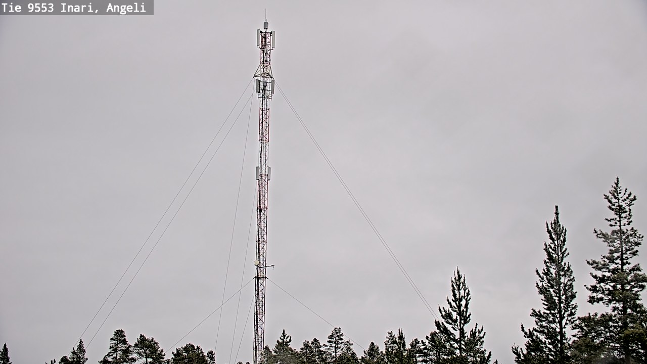 Weather Camera Image Väg 9553 Inari, Angeli, Lintupuolivaara, Inari, Lappi
