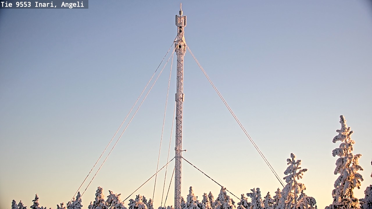 Weather Camera Image Road 9553 Inari, Angeli, Lintupuolivaara, Inari, Lappi