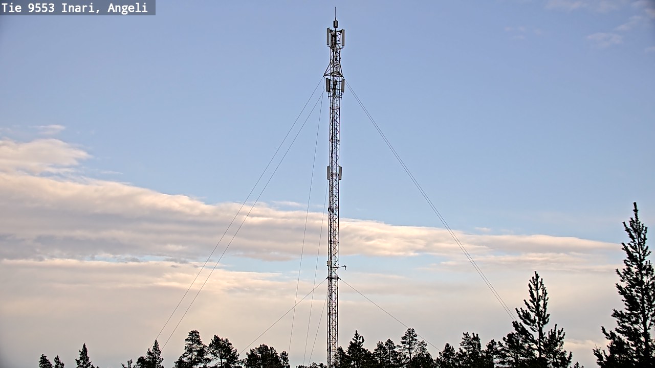 Weather Camera Image Road 9553 Inari, Angeli, Lintupuolivaara, Inari, Lappi