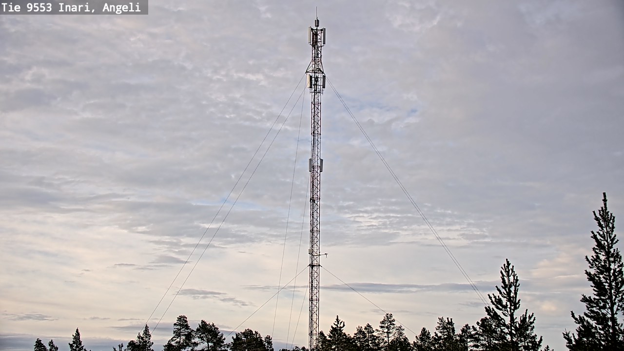Weather Camera Image Road 9553 Inari, Angeli, Lintupuolivaara, Inari, Lappi