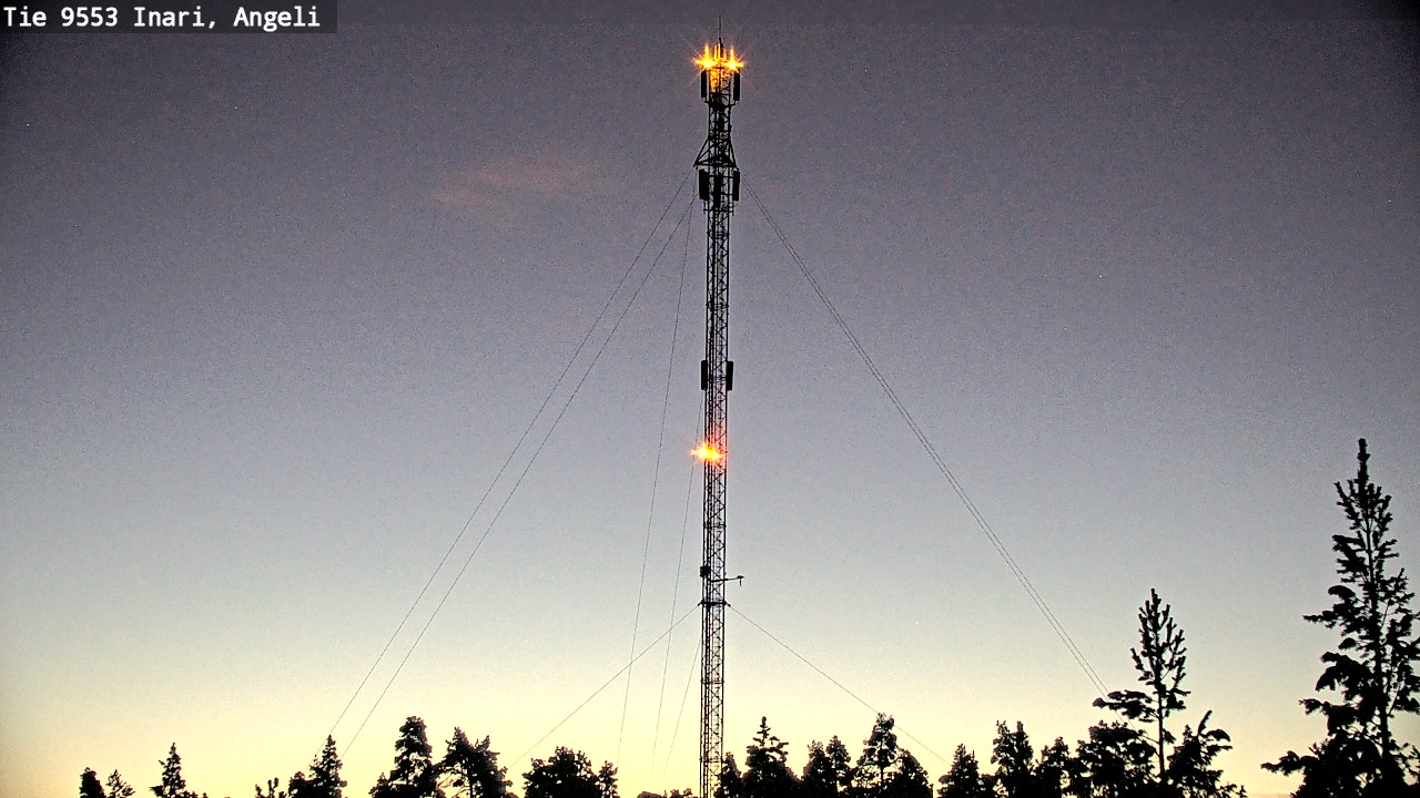 Weather Camera Image Road 9553 Inari, Angeli, Lintupuolivaara, Inari, Lappi