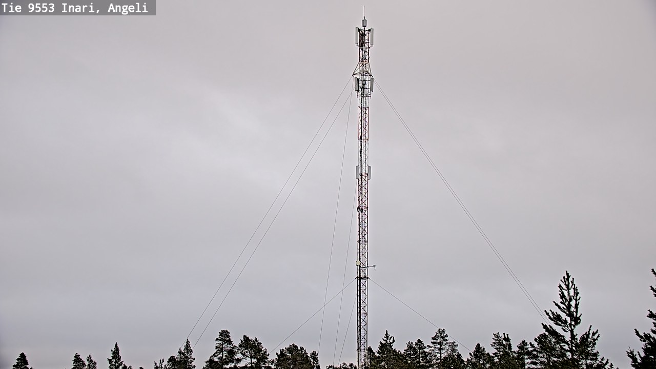 Weather Camera Image Road 9553 Inari, Angeli, Lintupuolivaara, Inari, Lappi