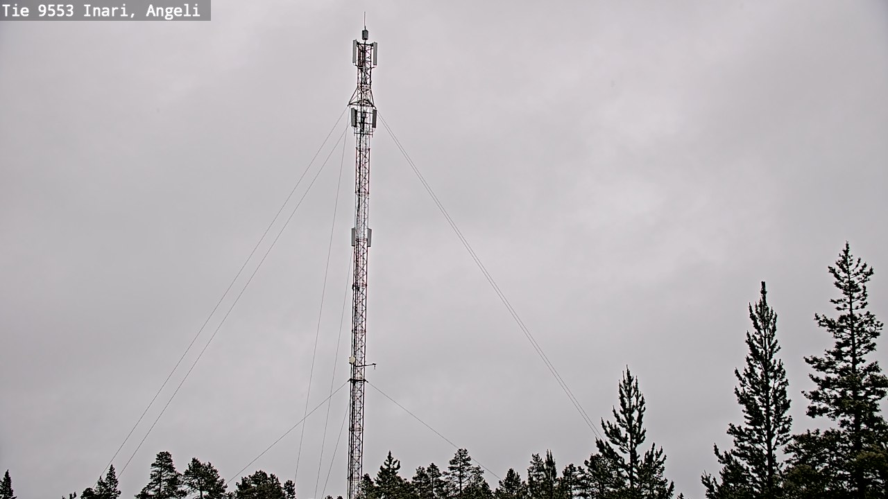 Weather Camera Image Väg 9553 Inari, Angeli, Lintupuolivaara, Inari, Lappi