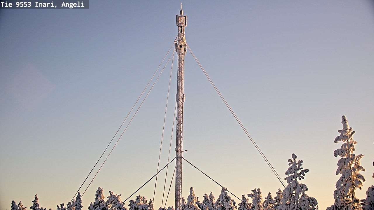 Weather Camera Image Road 9553 Inari, Angeli, Lintupuolivaara, Inari, Lappi