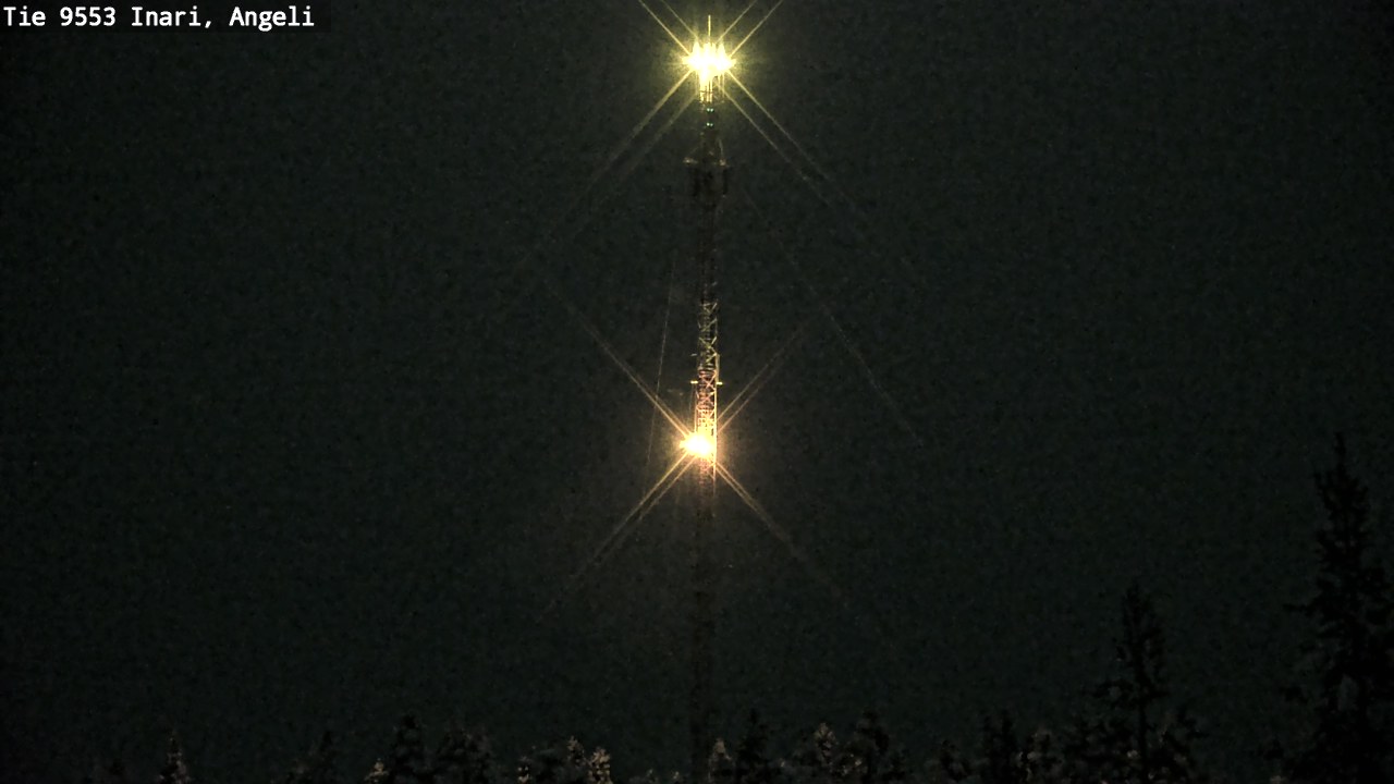 Weather Camera Image Väg 9553 Inari, Angeli, Lintupuolivaara, Inari, Lappi