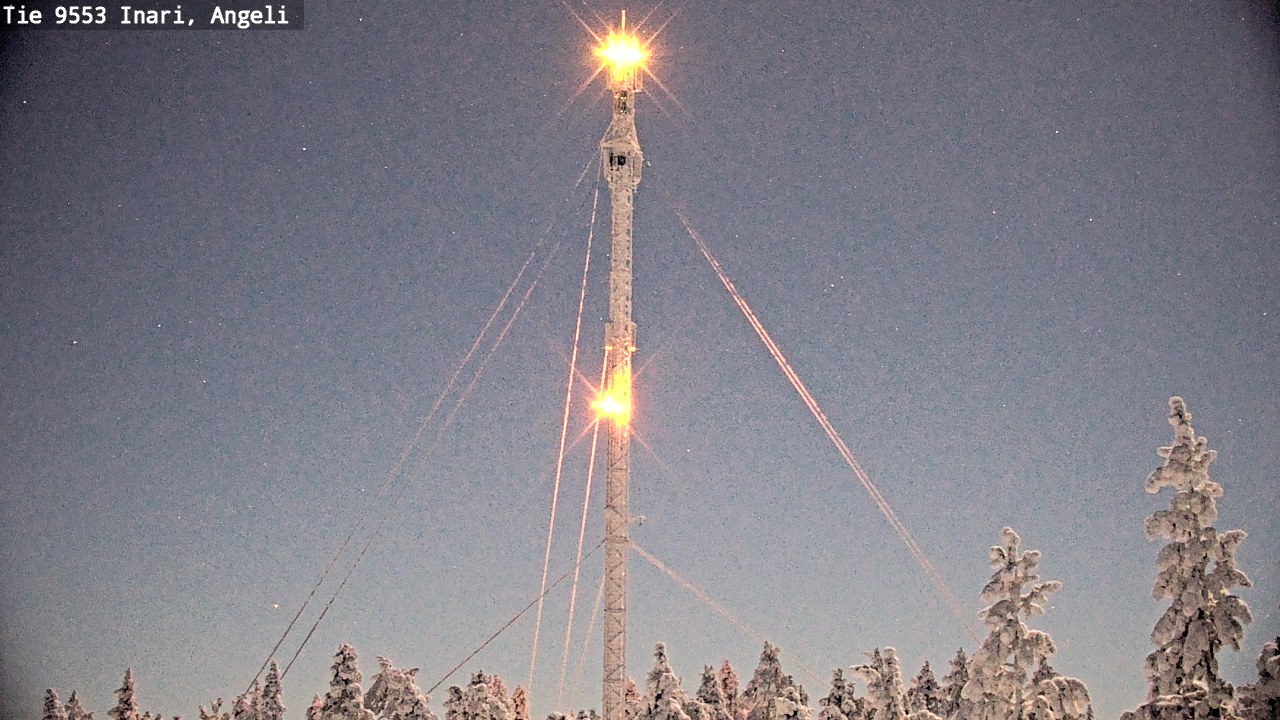 Weather Camera Image Väg 9553 Inari, Angeli, Lintupuolivaara, Inari, Lappi