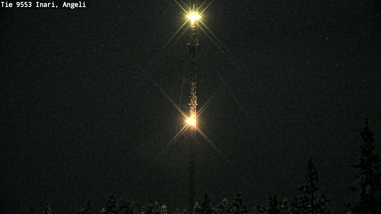 Weather Camera Image Väg 9553 Inari, Angeli, Lintupuolivaara, Inari, Lappi