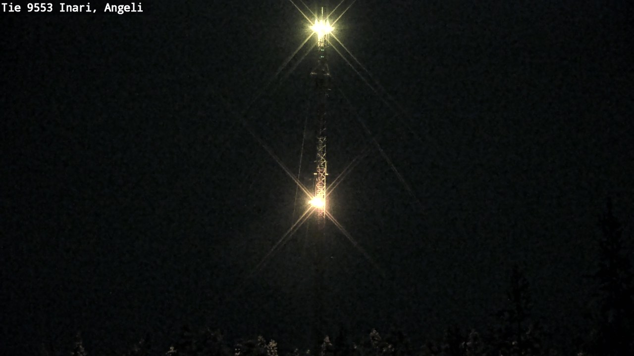 Weather Camera Image Väg 9553 Inari, Angeli, Lintupuolivaara, Inari, Lappi