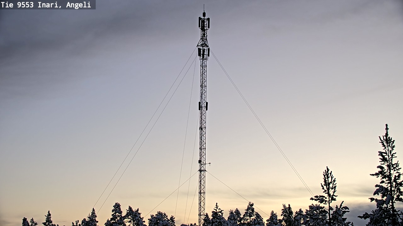 Weather Camera Image Road 9553 Inari, Angeli, Lintupuolivaara, Inari, Lappi