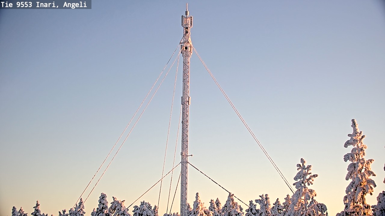 Weather Camera Image Road 9553 Inari, Angeli, Lintupuolivaara, Inari, Lappi