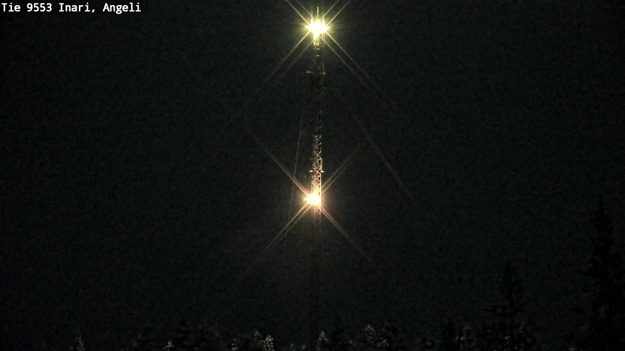Weather Camera Image Väg 9553 Inari, Angeli, Lintupuolivaara, Inari, Lappi