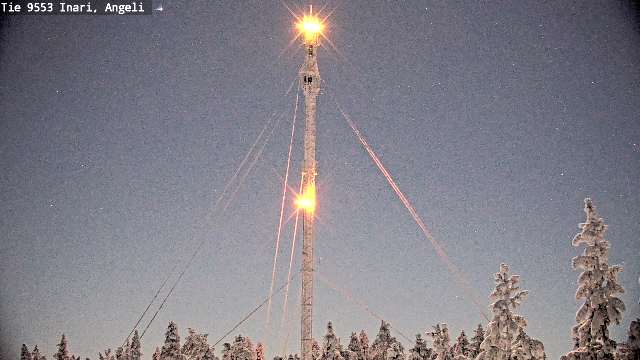 Weather Camera Image Väg 9553 Inari, Angeli, Lintupuolivaara, Inari, Lappi