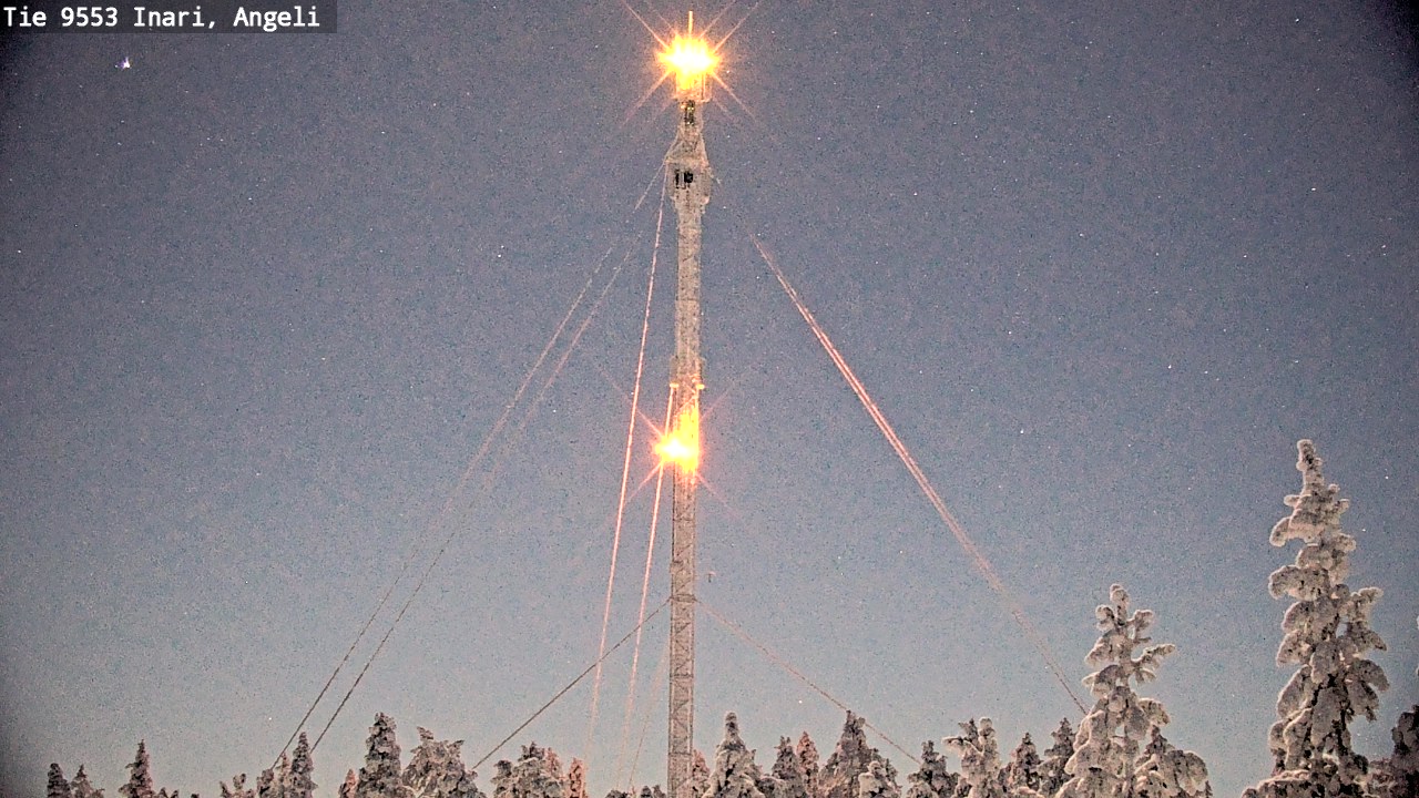 Weather Camera Image Väg 9553 Inari, Angeli, Lintupuolivaara, Inari, Lappi