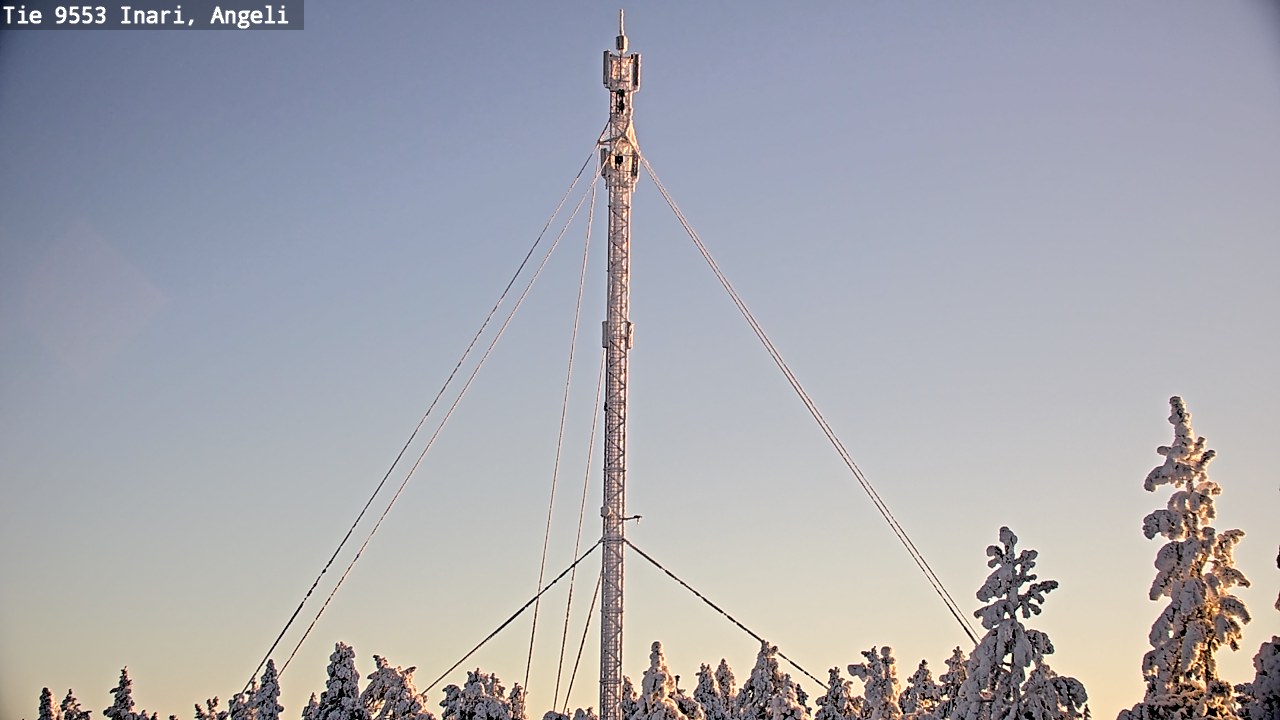 Weather Camera Image Road 9553 Inari, Angeli, Lintupuolivaara, Inari, Lappi