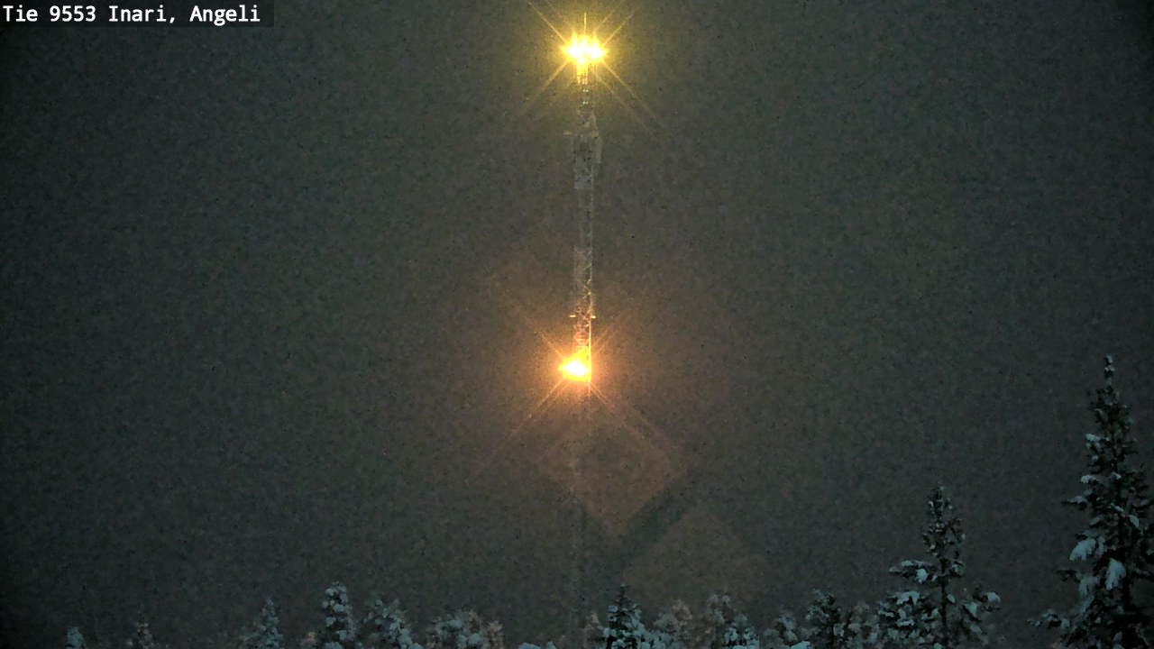 Weather Camera Image Väg 9553 Inari, Angeli, Lintupuolivaara, Inari, Lappi
