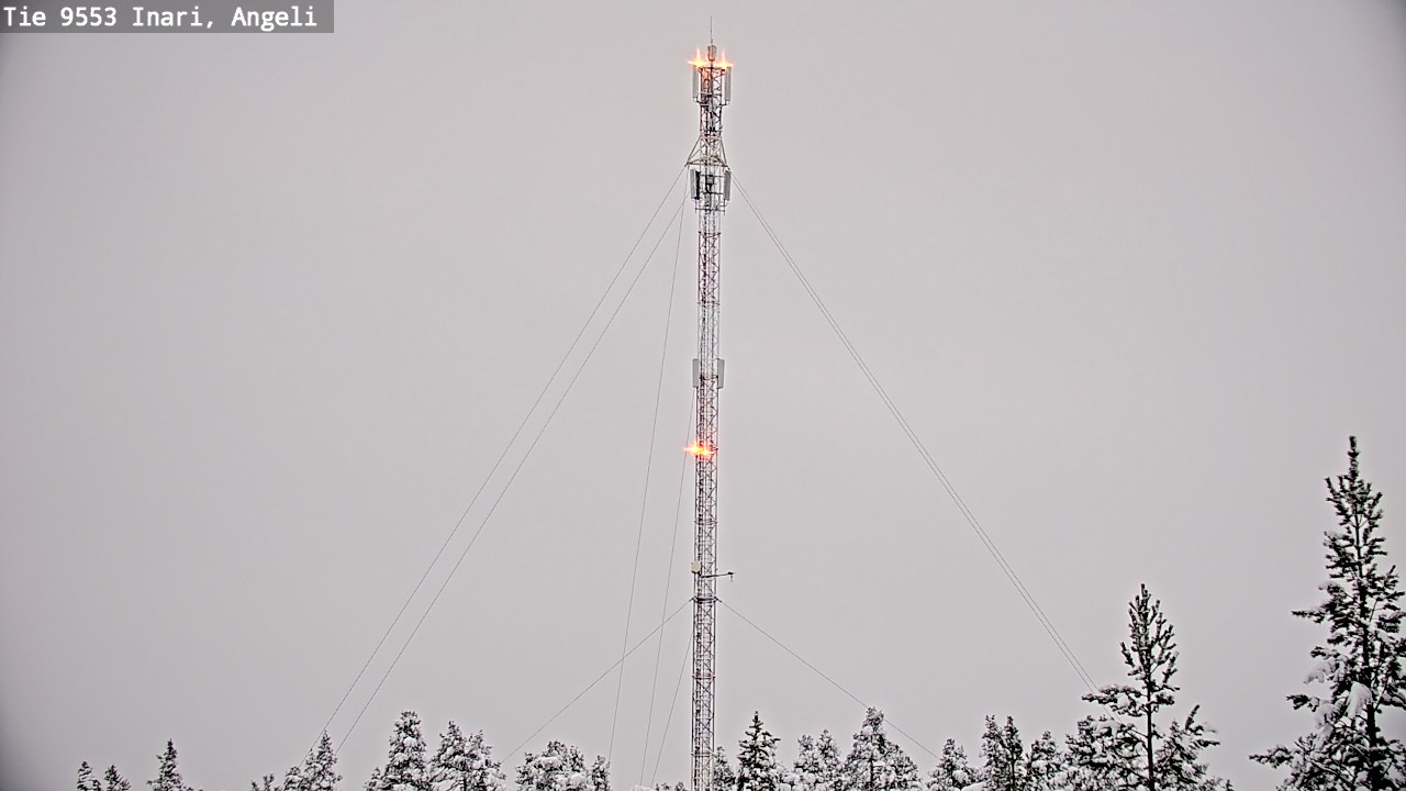 Weather Camera Image Väg 9553 Inari, Angeli, Lintupuolivaara, Inari, Lappi
