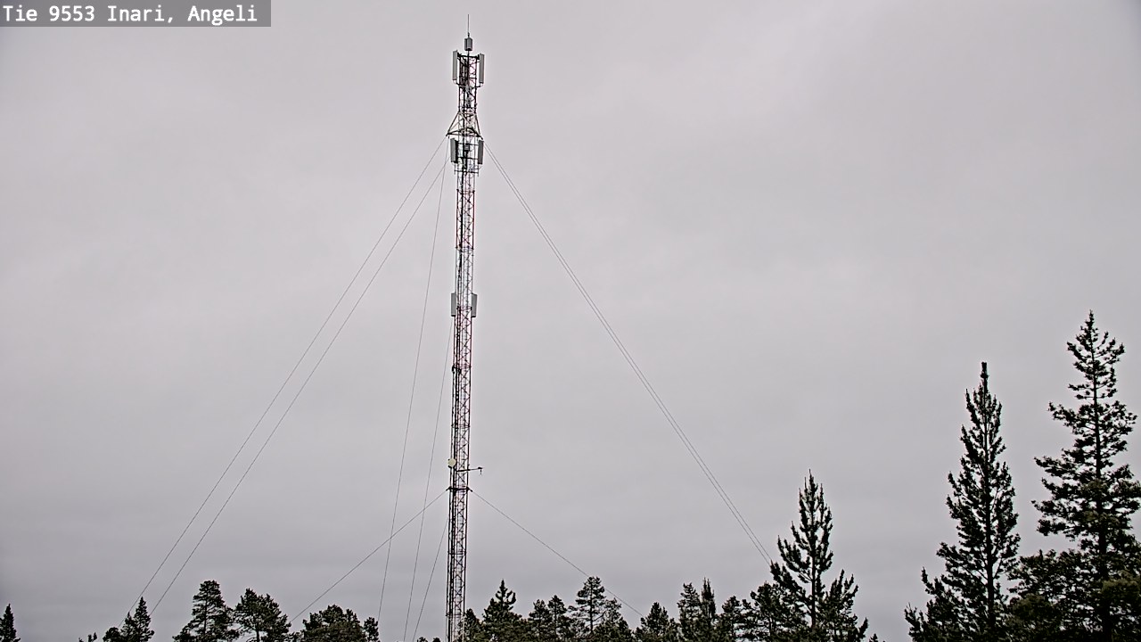 Weather Camera Image Väg 9553 Inari, Angeli, Lintupuolivaara, Inari, Lappi