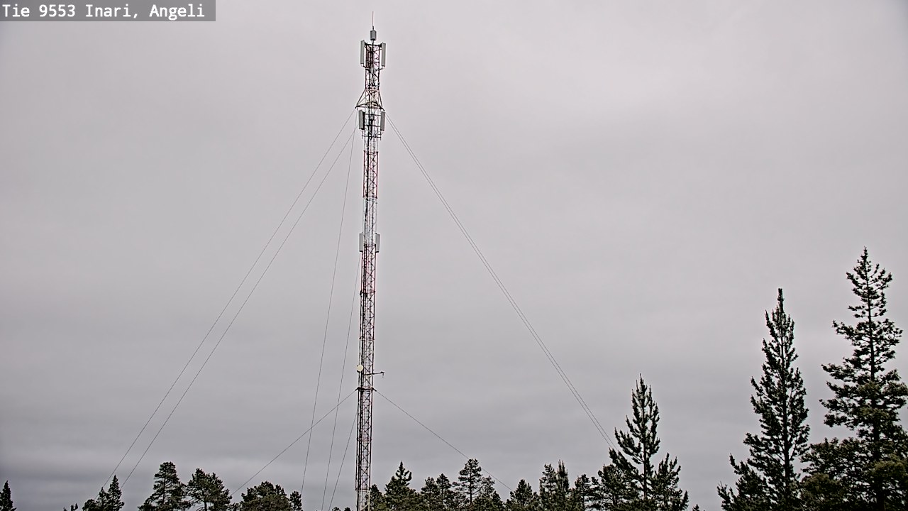 Weather Camera Image Väg 9553 Inari, Angeli, Lintupuolivaara, Inari, Lappi