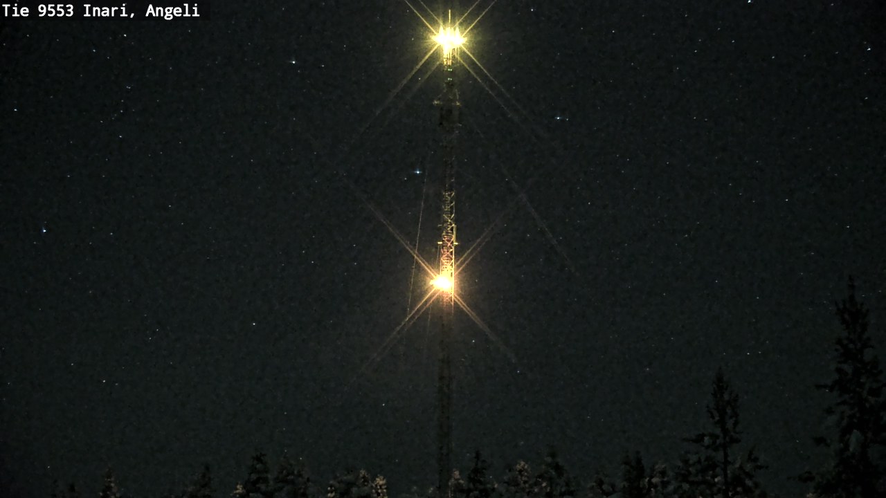 Weather Camera Image Väg 9553 Inari, Angeli, Lintupuolivaara, Inari, Lappi