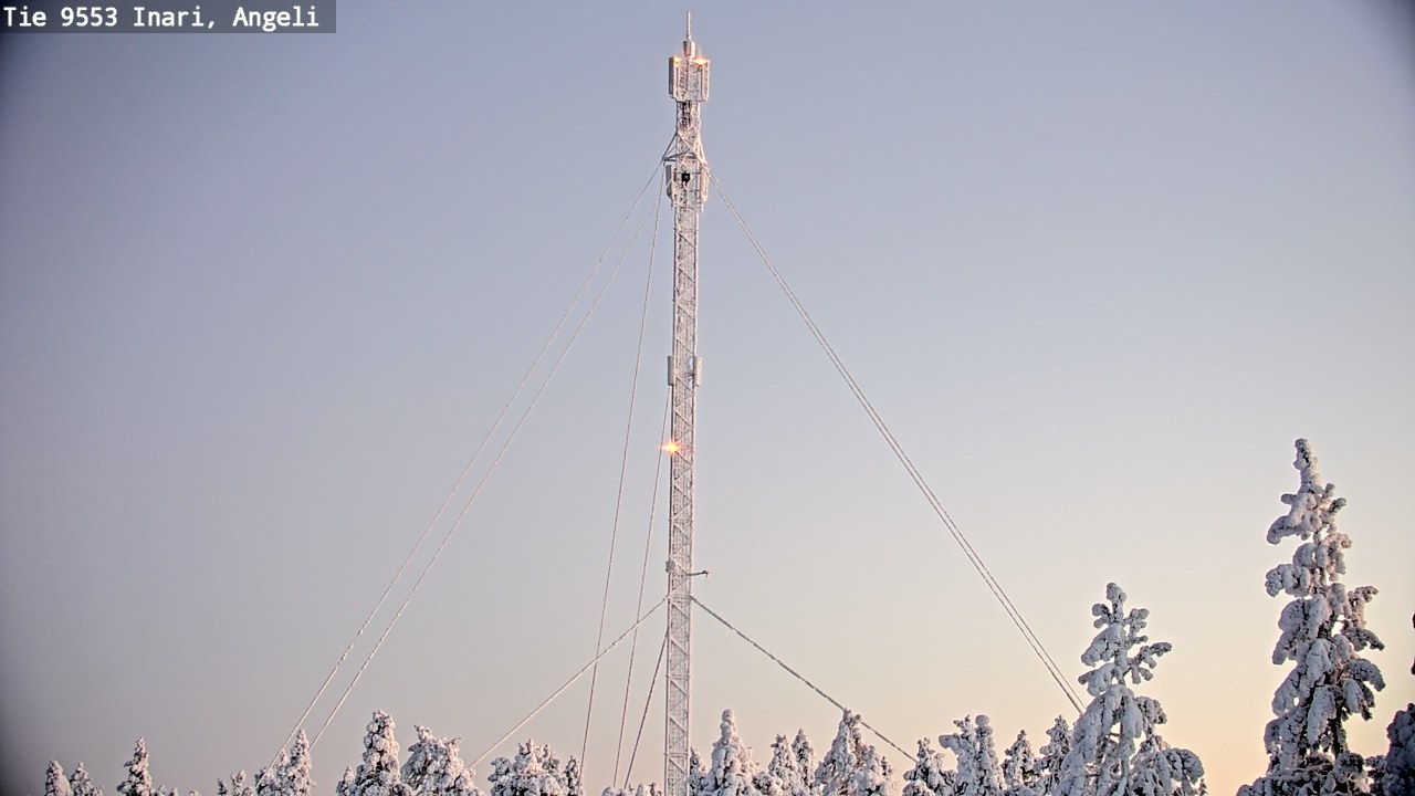 Weather Camera Image Road 9553 Inari, Angeli, Lintupuolivaara, Inari, Lappi