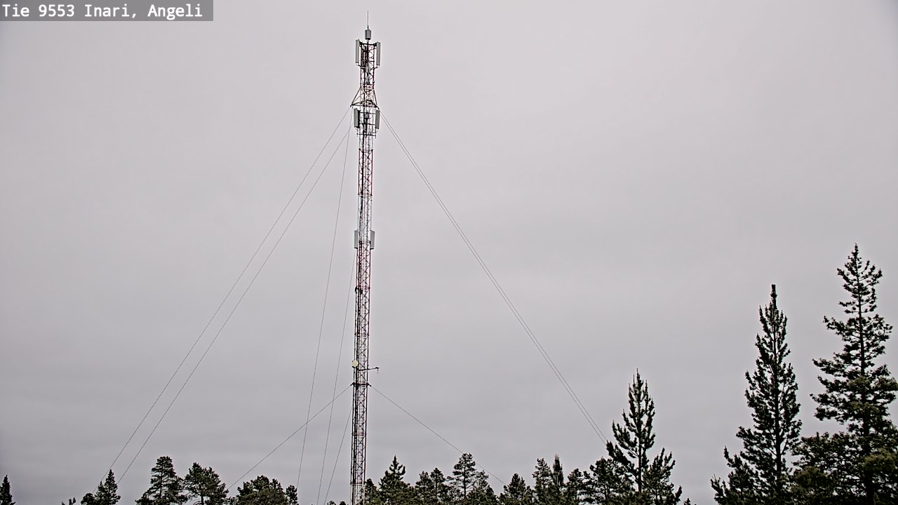 Weather Camera Image Väg 9553 Inari, Angeli, Lintupuolivaara, Inari, Lappi