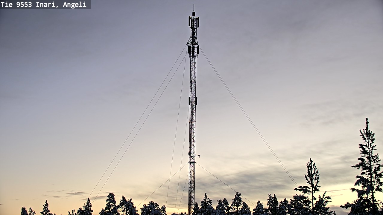 Weather Camera Image Road 9553 Inari, Angeli, Lintupuolivaara, Inari, Lappi