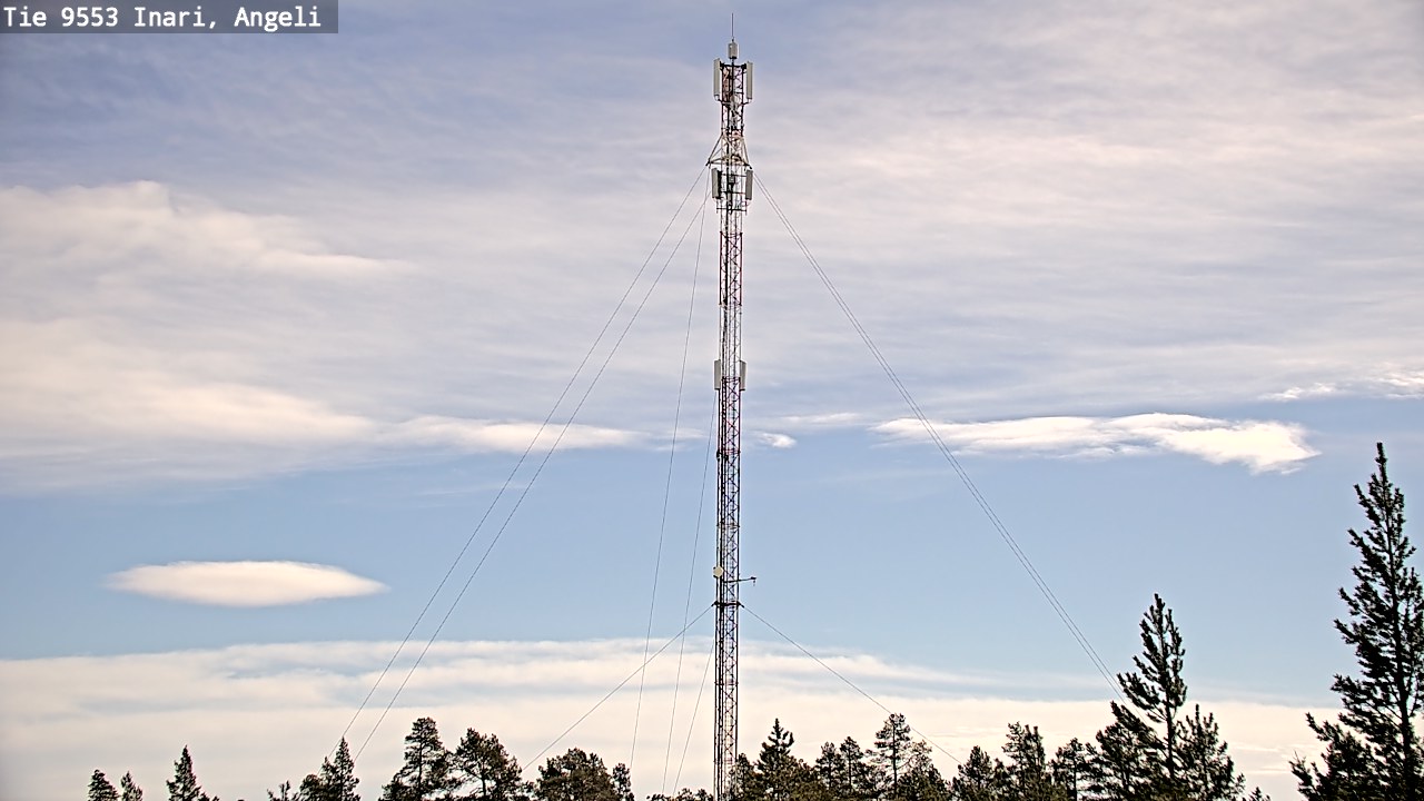 Weather Camera Image Road 9553 Inari, Angeli, Lintupuolivaara, Inari, Lappi