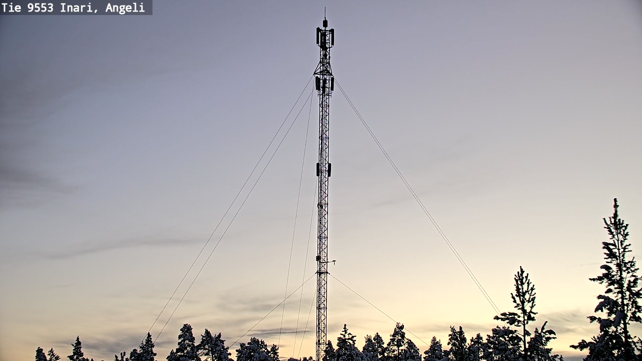 Weather Camera Image Road 9553 Inari, Angeli, Lintupuolivaara, Inari, Lappi