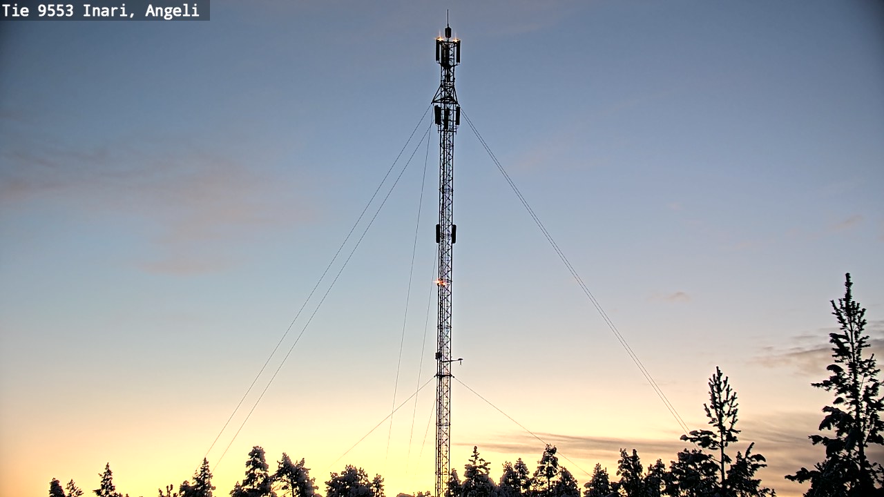 Weather Camera Image Road 9553 Inari, Angeli, Lintupuolivaara, Inari, Lappi