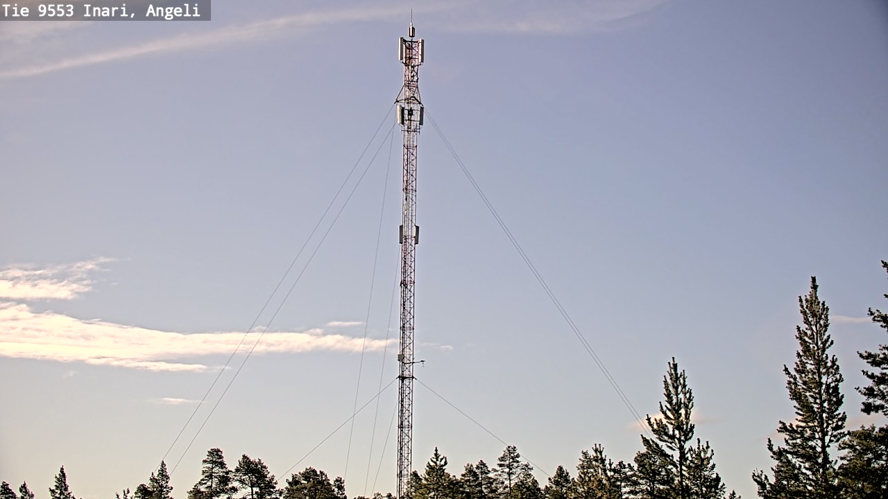 Weather Camera Image Road 9553 Inari, Angeli, Lintupuolivaara, Inari, Lappi