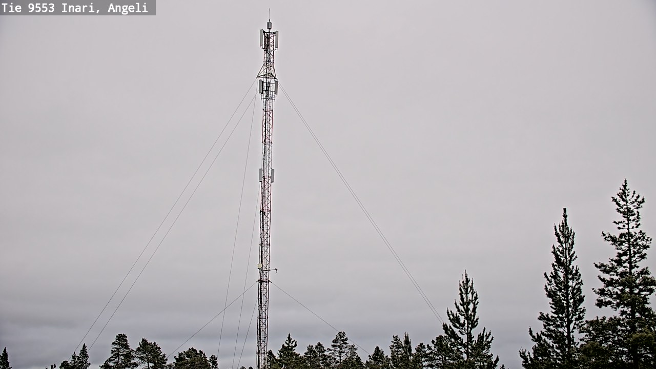 Weather Camera Image Väg 9553 Inari, Angeli, Lintupuolivaara, Inari, Lappi