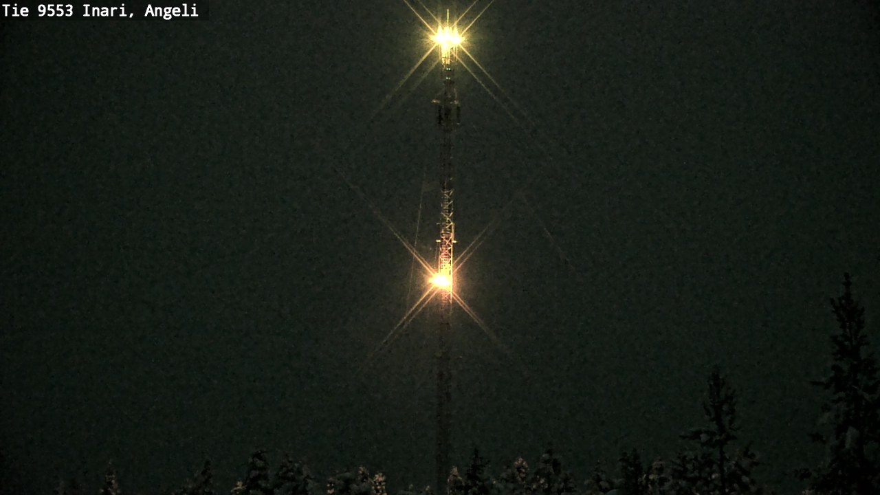 Weather Camera Image Väg 9553 Inari, Angeli, Lintupuolivaara, Inari, Lappi