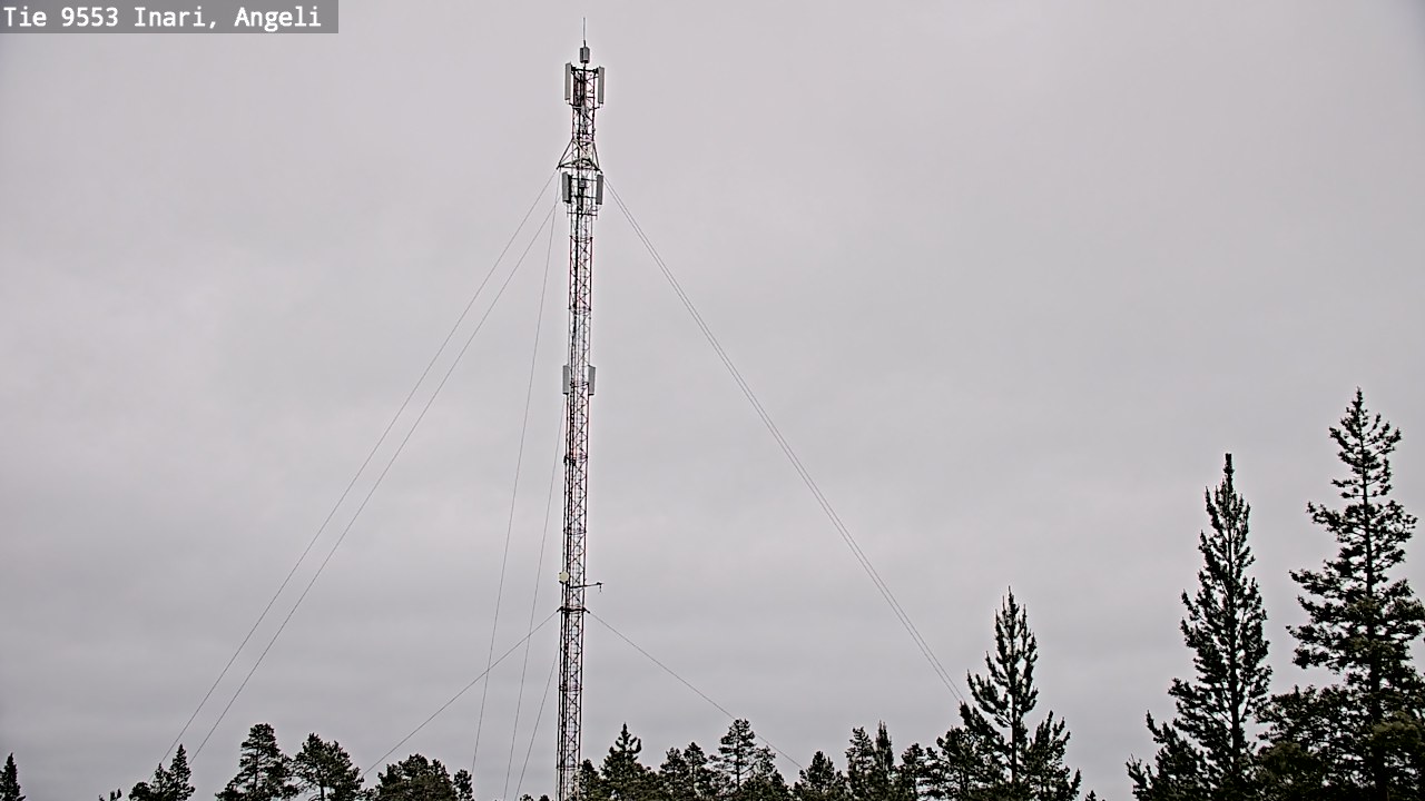 Weather Camera Image Väg 9553 Inari, Angeli, Lintupuolivaara, Inari, Lappi