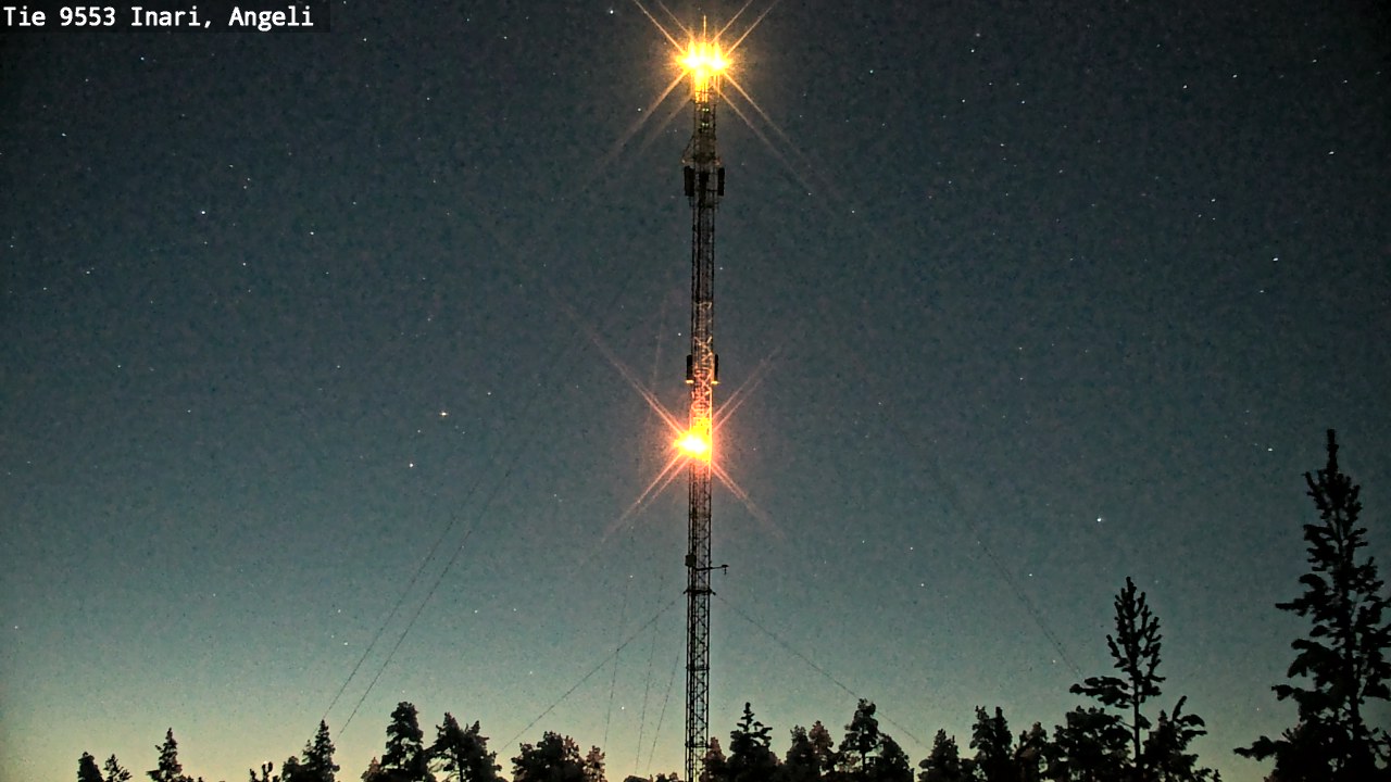 Weather Camera Image Road 9553 Inari, Angeli, Lintupuolivaara, Inari, Lappi
