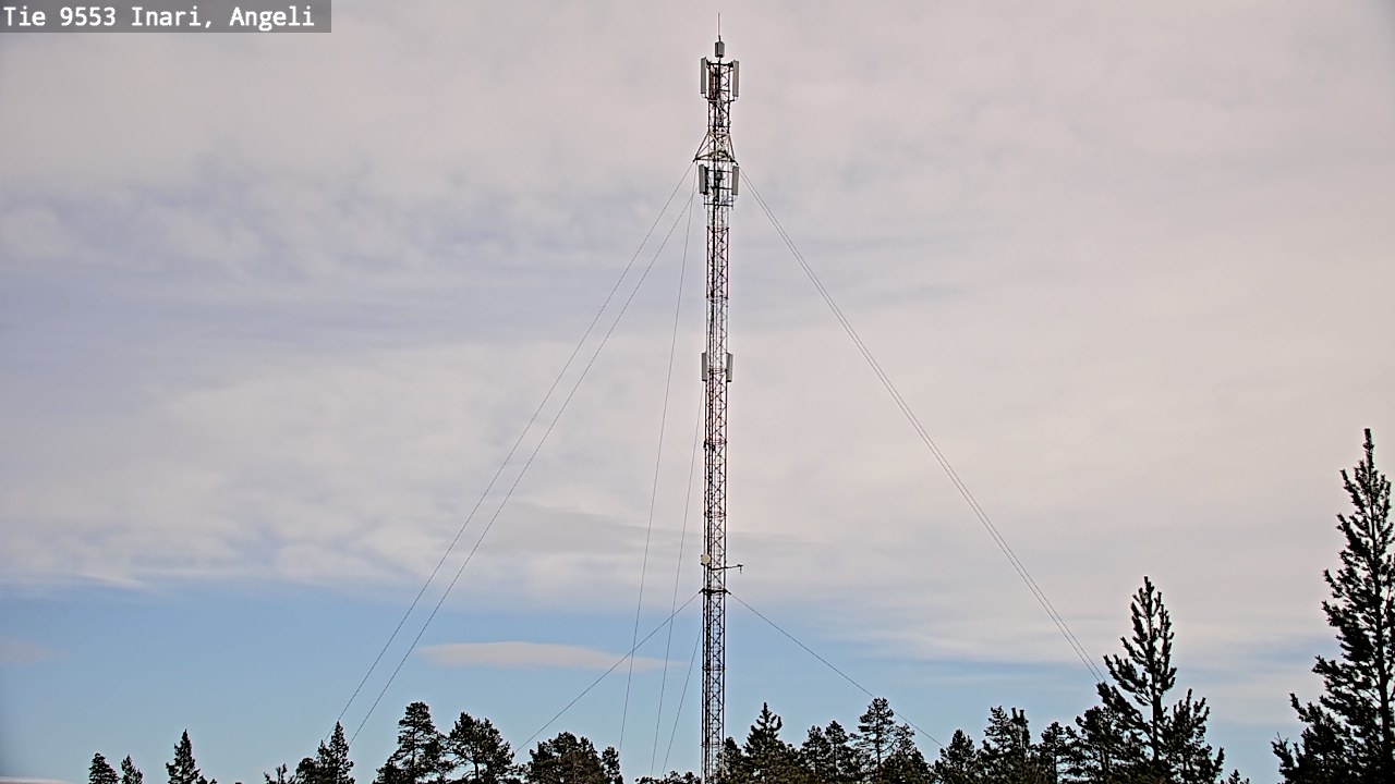 Weather Camera Image Road 9553 Inari, Angeli, Lintupuolivaara, Inari, Lappi