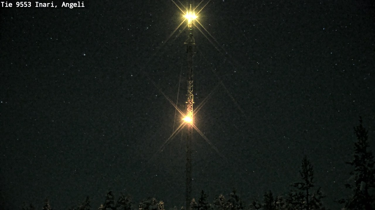 Weather Camera Image Väg 9553 Inari, Angeli, Lintupuolivaara, Inari, Lappi