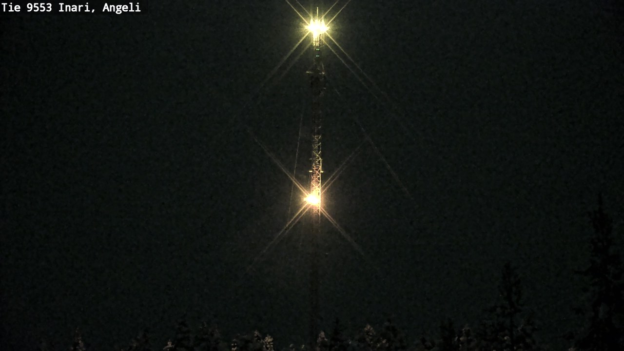 Weather Camera Image Väg 9553 Inari, Angeli, Lintupuolivaara, Inari, Lappi