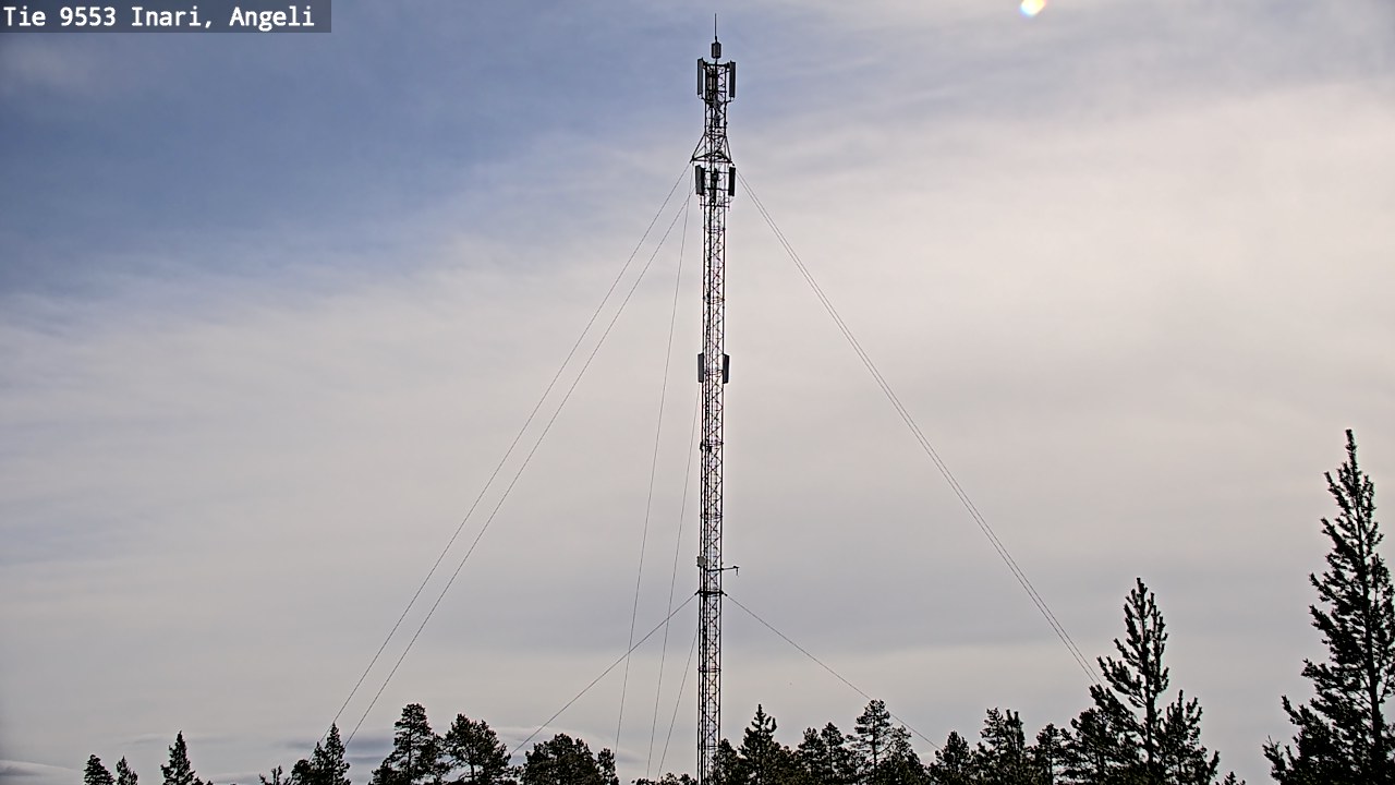 Weather Camera Image Road 9553 Inari, Angeli, Lintupuolivaara, Inari, Lappi