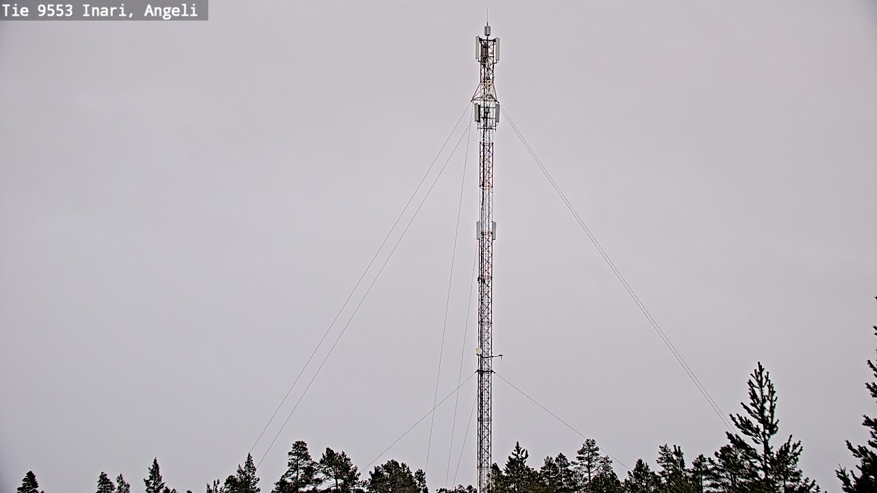 Weather Camera Image Road 9553 Inari, Angeli, Lintupuolivaara, Inari, Lappi