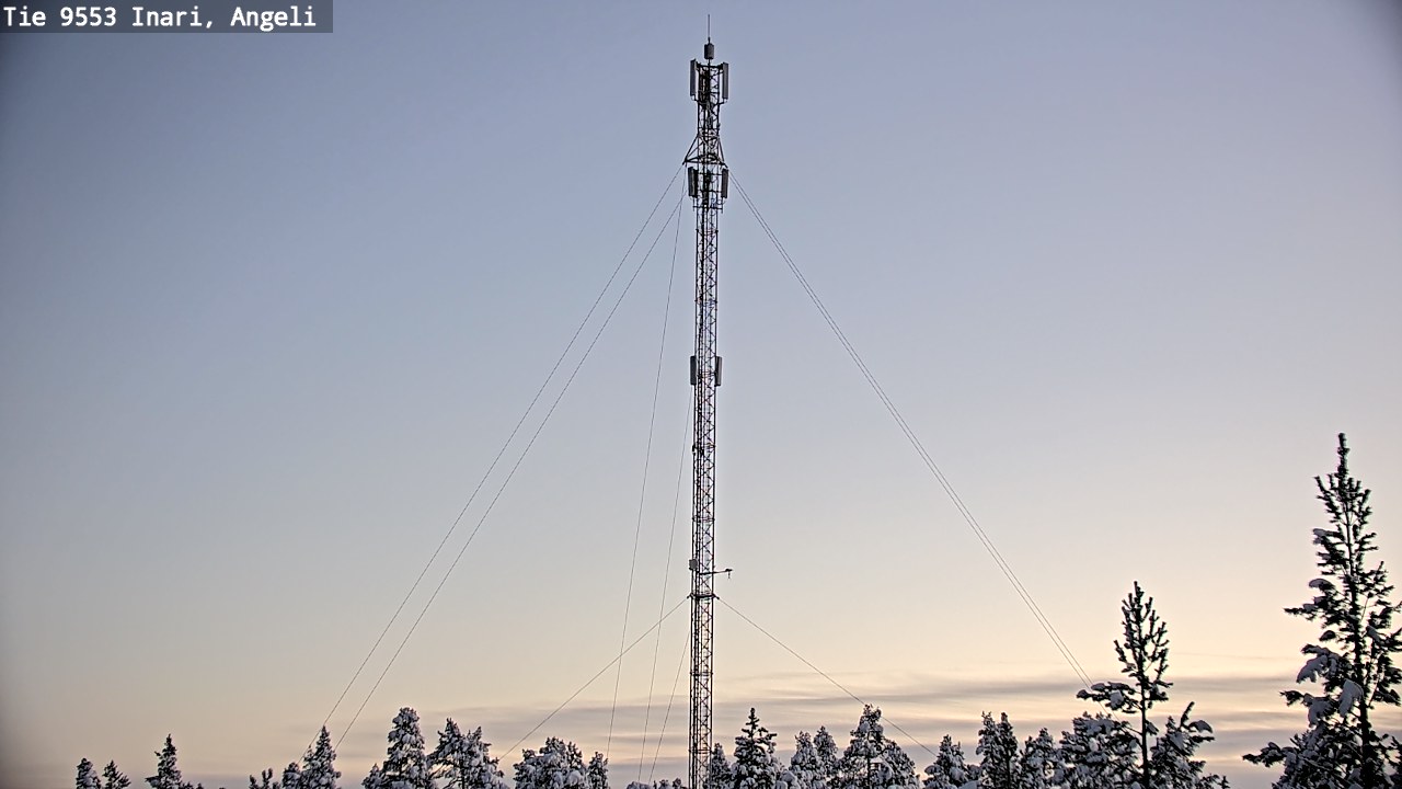 Weather Camera Image Road 9553 Inari, Angeli, Lintupuolivaara, Inari, Lappi