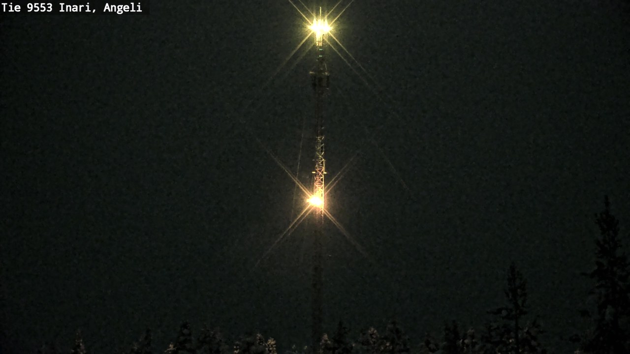Weather Camera Image Väg 9553 Inari, Angeli, Lintupuolivaara, Inari, Lappi