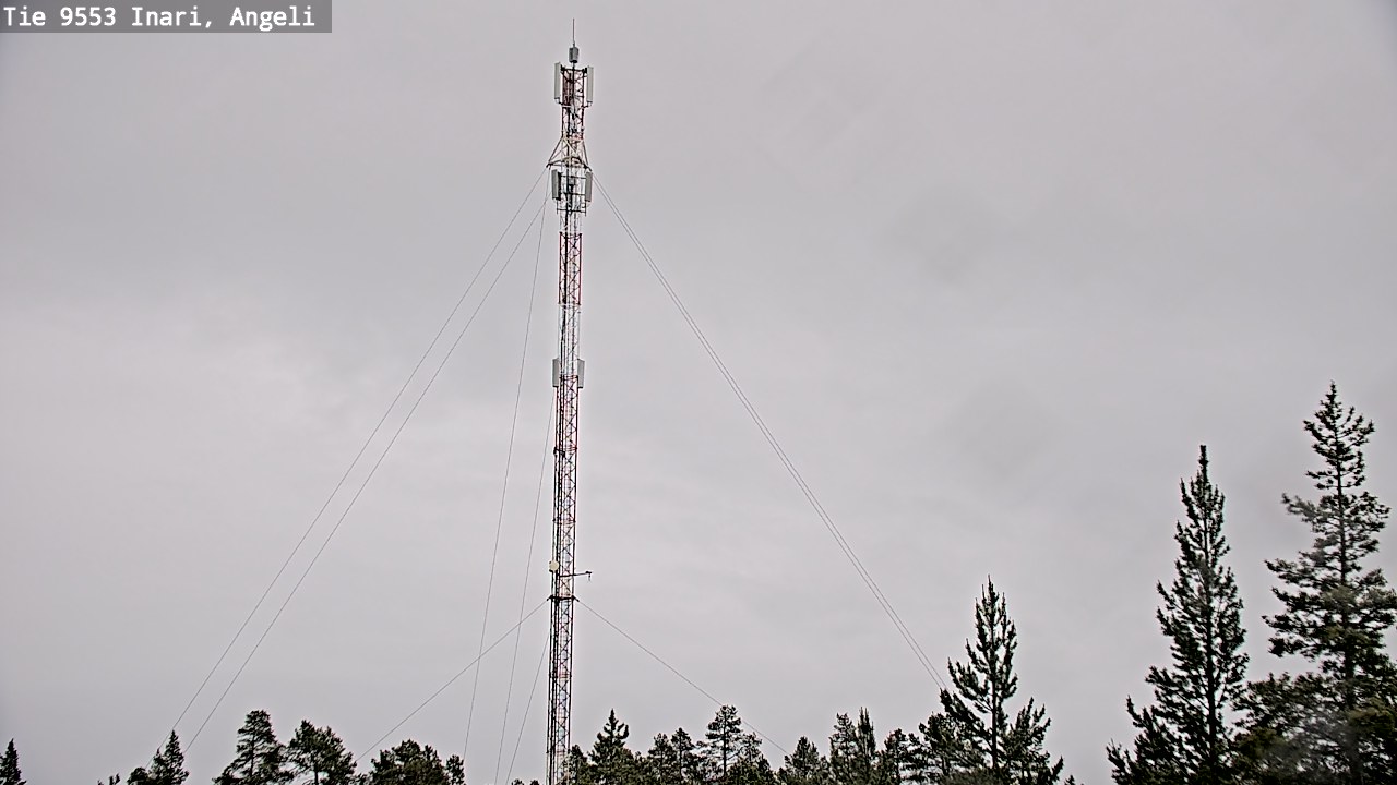 Weather Camera Image Väg 9553 Inari, Angeli, Lintupuolivaara, Inari, Lappi