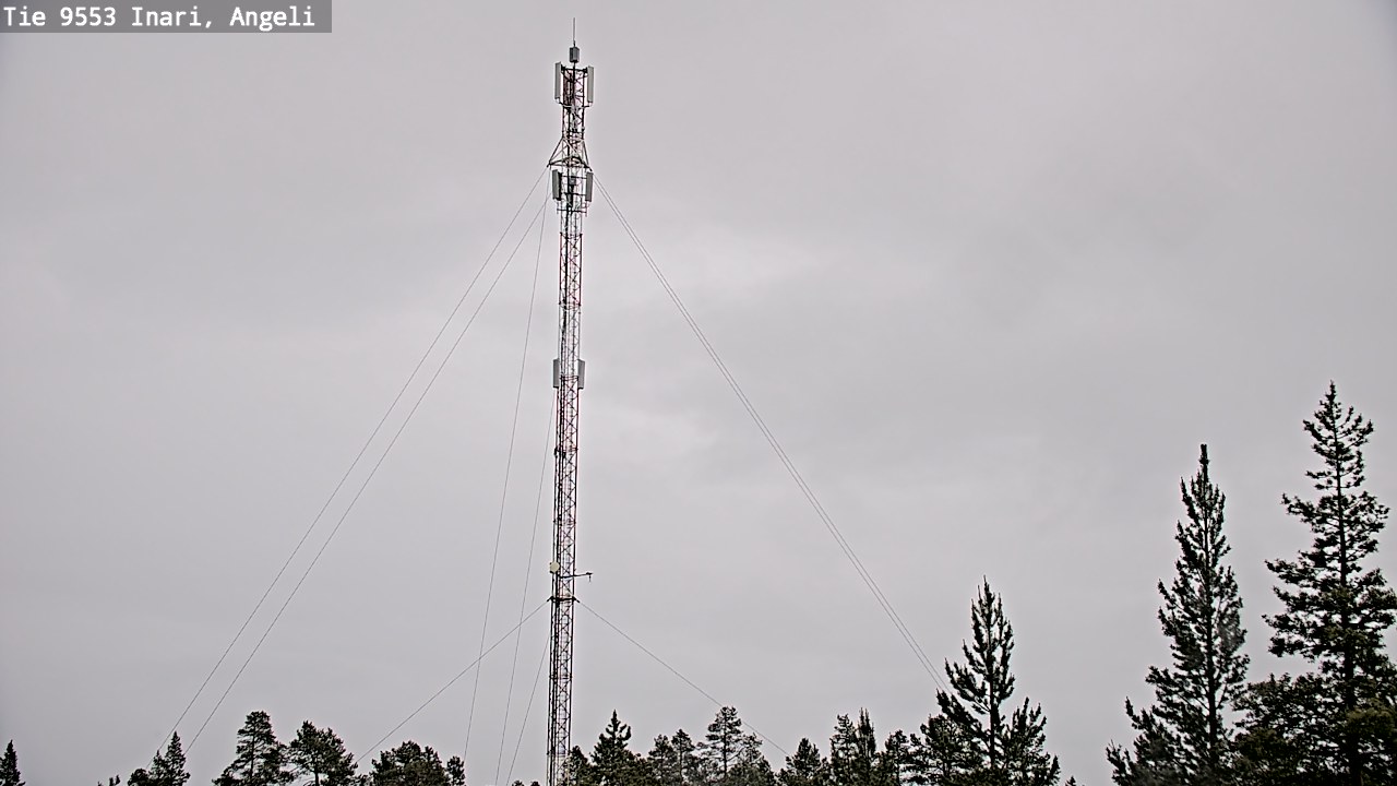Weather Camera Image Väg 9553 Inari, Angeli, Lintupuolivaara, Inari, Lappi