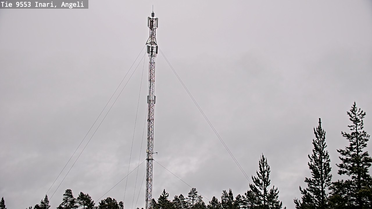 Weather Camera Image Väg 9553 Inari, Angeli, Lintupuolivaara, Inari, Lappi