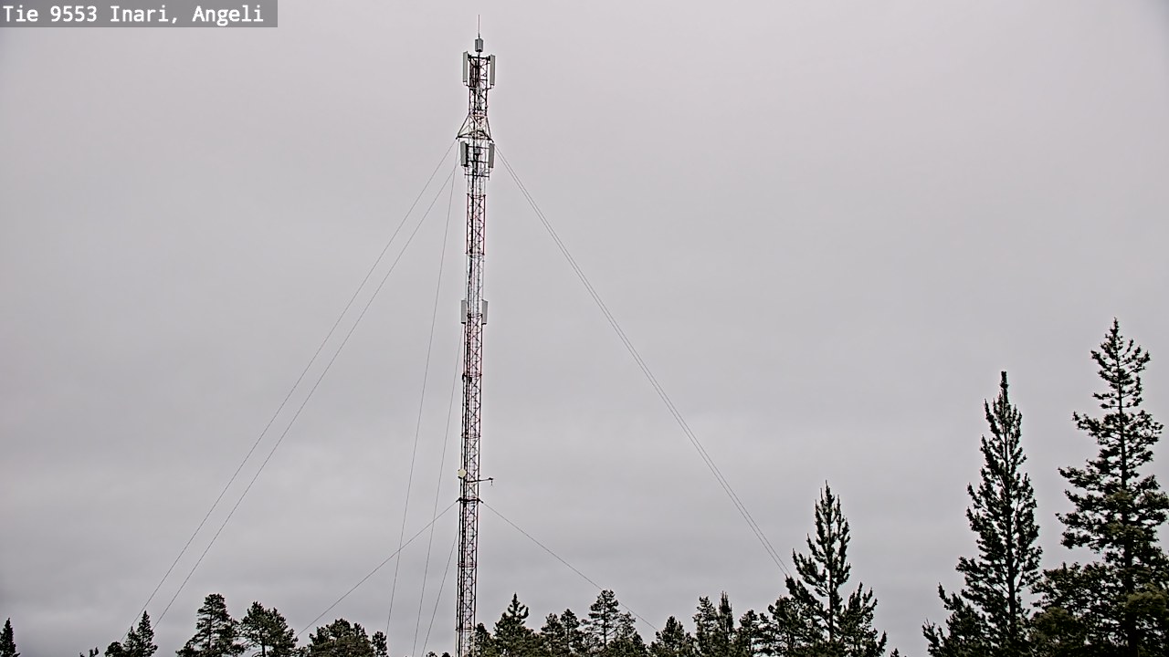 Weather Camera Image Väg 9553 Inari, Angeli, Lintupuolivaara, Inari, Lappi