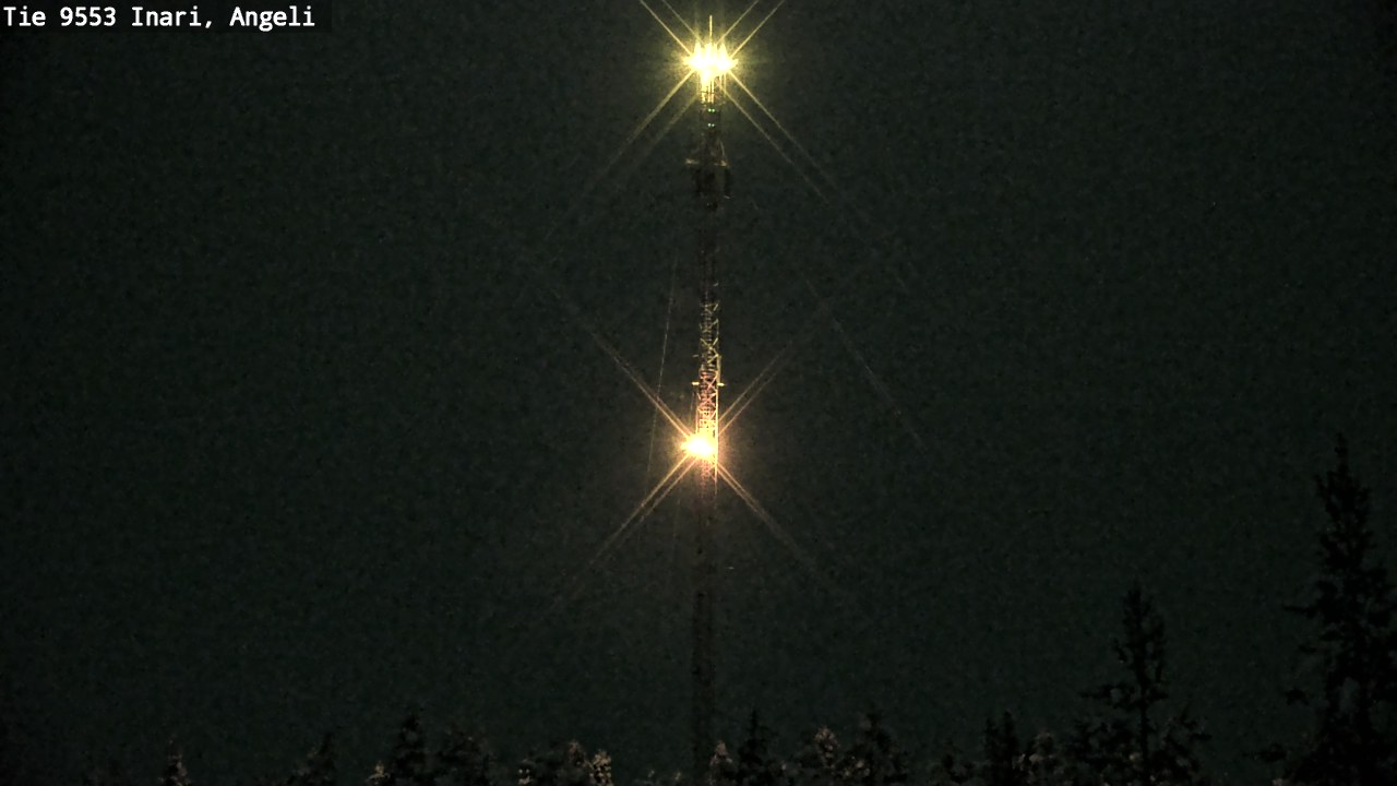 Weather Camera Image Väg 9553 Inari, Angeli, Lintupuolivaara, Inari, Lappi